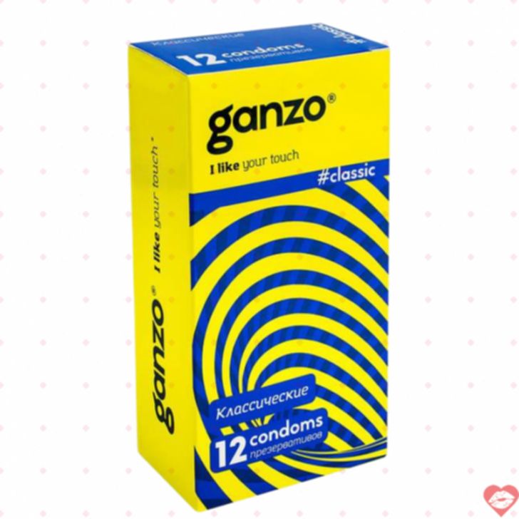 Bao cao su Ganzo Classic 12 miếng siêu mỏng 