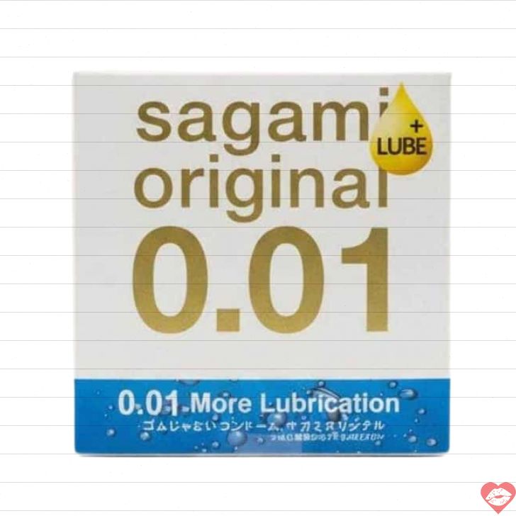 Sagami 0.01 Extra Lub bao siêu mỏng trơn chân thật 
