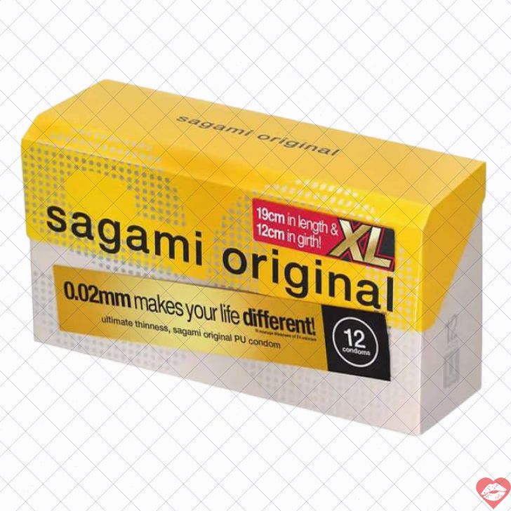 Sagami 0.02 XL Polyurethane 12c Siêu Mỏng Tăng Cường 