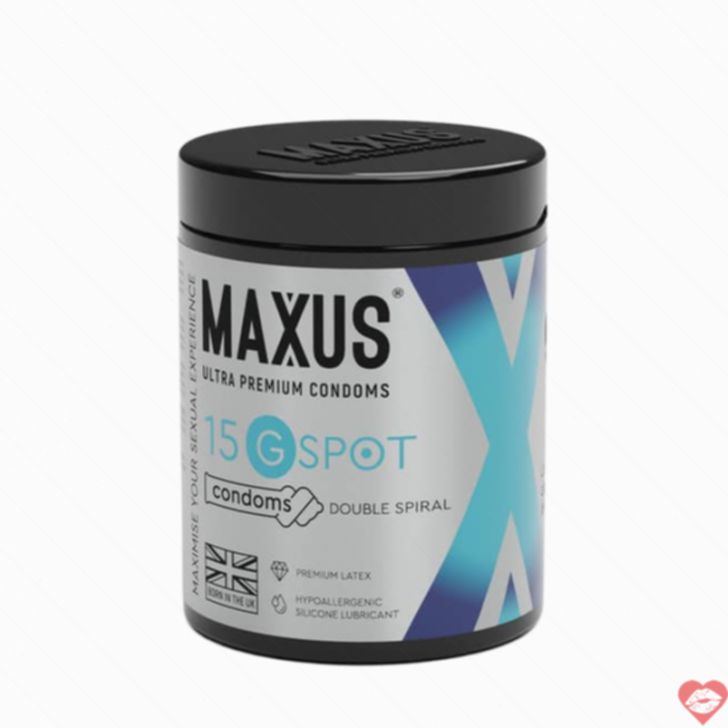 Condom G-Spot Maxus Uốn Lượn 15 Miếng Kích Thích Mạnh 