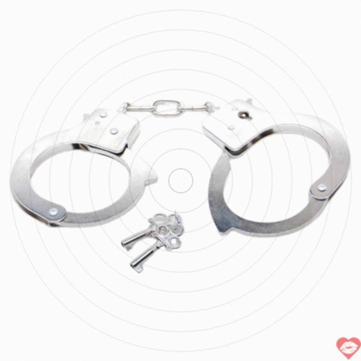 Fetish Fantasy Còng Tay Bạc Kim Loại Chắc Chắn Nô Lệ 