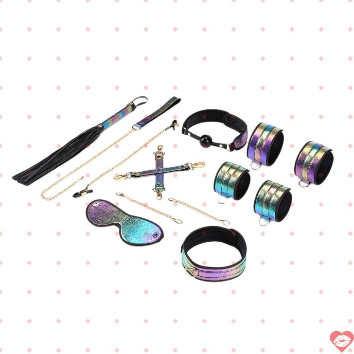 Seele Rainbow Bondage 8pcs Tím Nhật Sặc Sỡ Quyến Rũ 