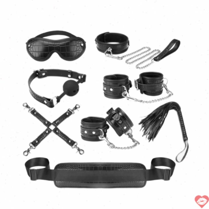 Liebe Seele BDSM Set 8 Món Đen Nhật Temptation Hấp Dẫn 