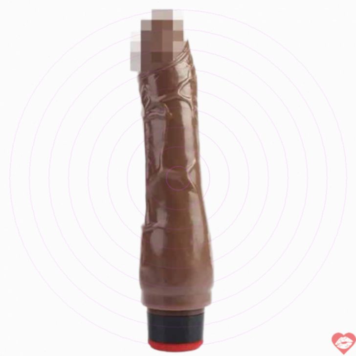 Vibrating Dildo CNT Dick Buddies 20cm Nâu Siêu Mạnh