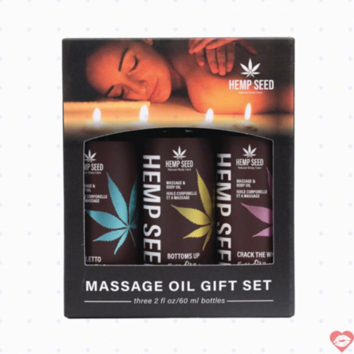 Earthly Body Massage Oil Valentine 2oz 3 hương lãng mạn 