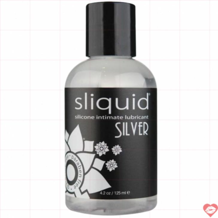 Sliquid Silver Lube 4.2oz Silicone Bền Lâu Mượt 