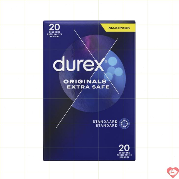 Durex Double Safe 20 miếng mỏng kép an toàn 