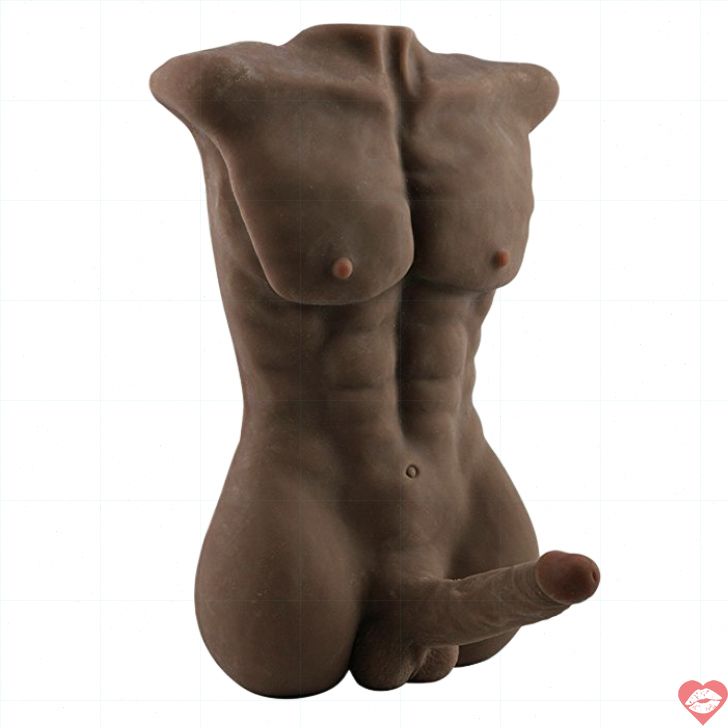 7KG Torso Nâu Ngực Nam Masturbator Đa Năng Mạnh 