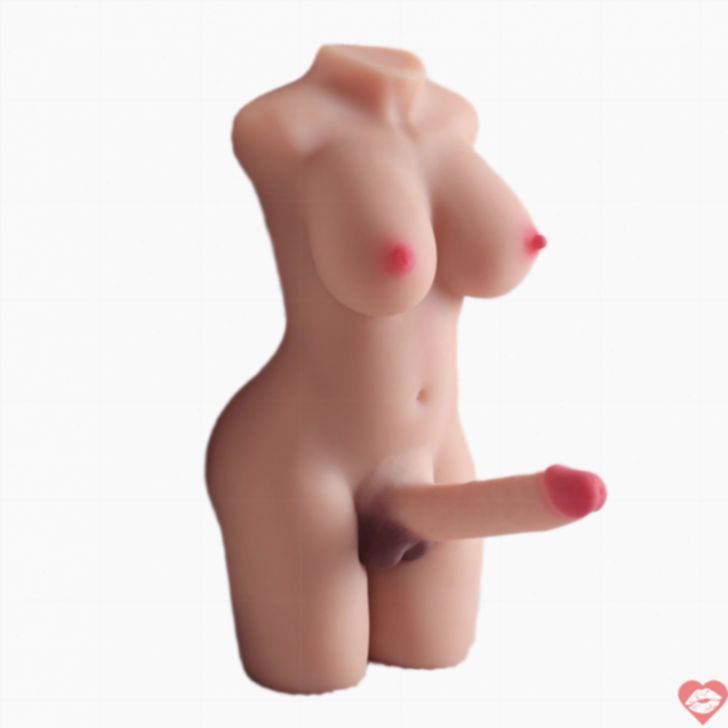 Sex torso shemale 9.5KG ngực căng dương vật siêu thật 