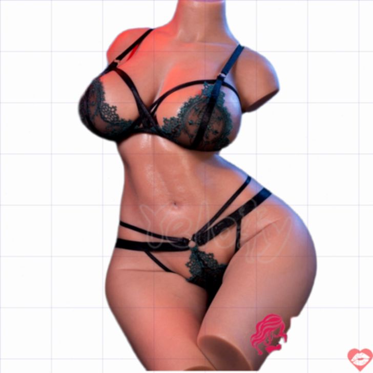 Georgia Yeloly Silicone Torso E Cup Nâu 32LB Quyến Rũ Đỉnh 