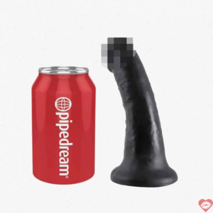 Fallo 17.1cm присоска King Cock đen, chân thực mạnh mẽ