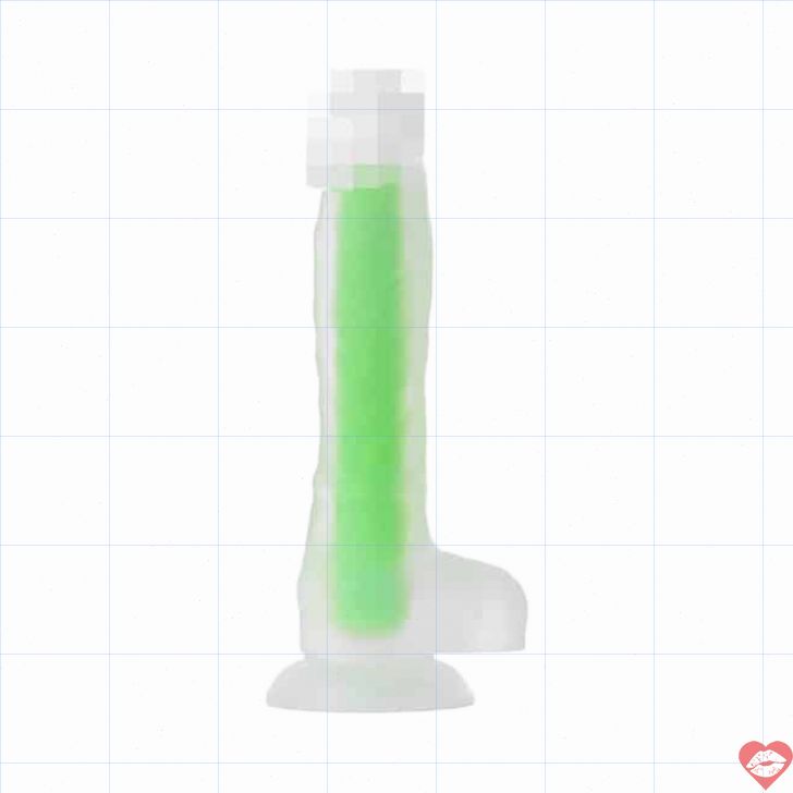 Dildo Glow Xanh Toyfa - Phát Sáng Tối Siêu Thực 18cm