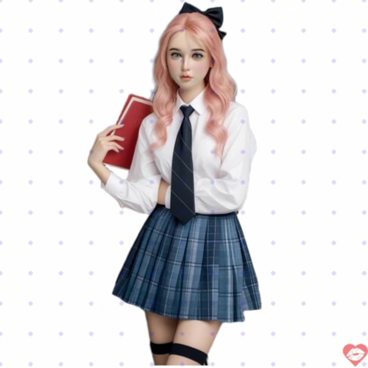 Búp Bê Yoshie TPE 158cm Âu Mỹ Tóc Hồng Gầy Dễ Thương 