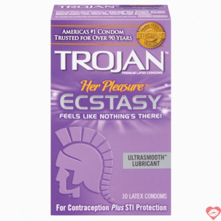 Trojan Her Pleasure Ecstasy Bao Gợn Sóng Hạnh Phúc Cô 