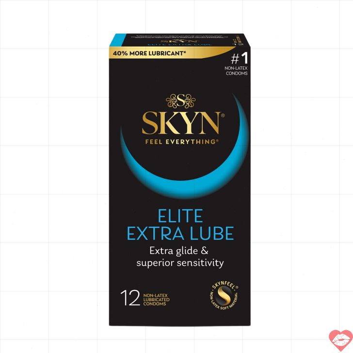 SKYN Elite Non-Latex Bao Extra Lube Gần Gũi Tột Độ 