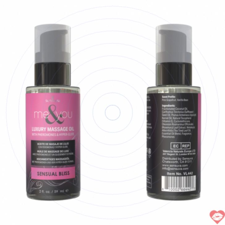 Sensuva Bliss Oil 2oz Massage Pheromone Gợi Cảm 