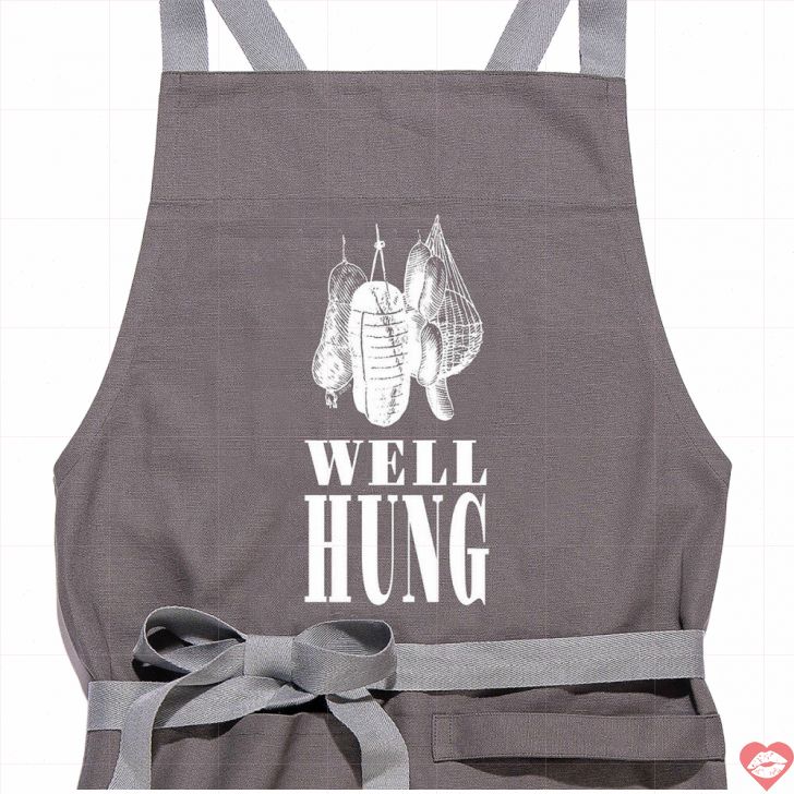 Well-Hung Apron Nướng Thịt Treo Hài Hước Quà Độc 