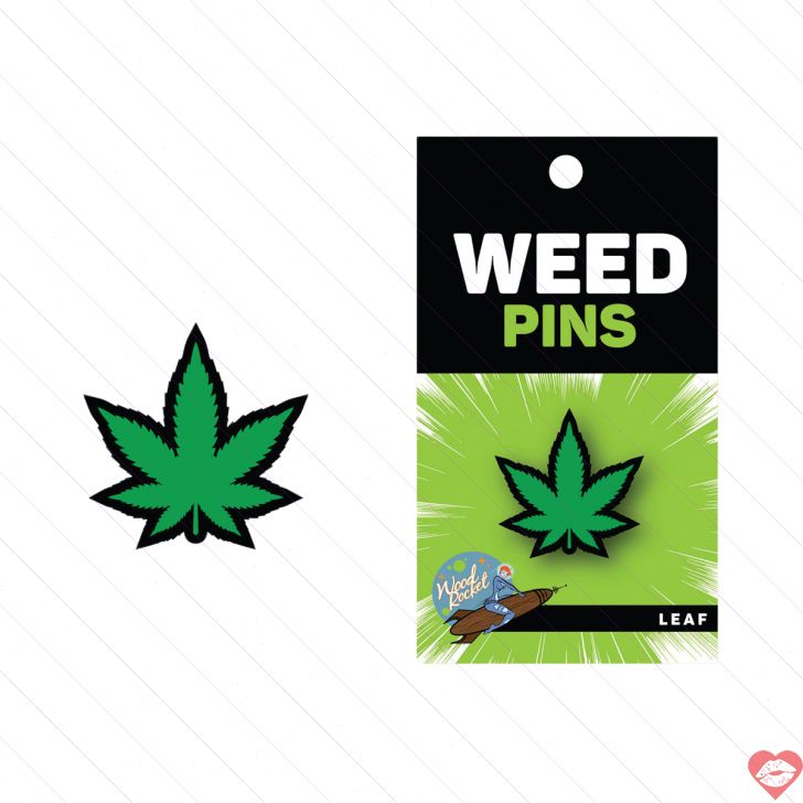 Wood Rocket pin lá cần sa thời trang siêu cute 