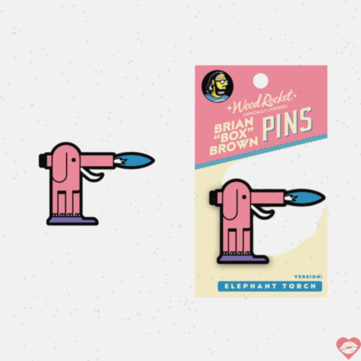 Enamel Pin Voi Torch Phong Cách Quyến Rũ Cá Tính 