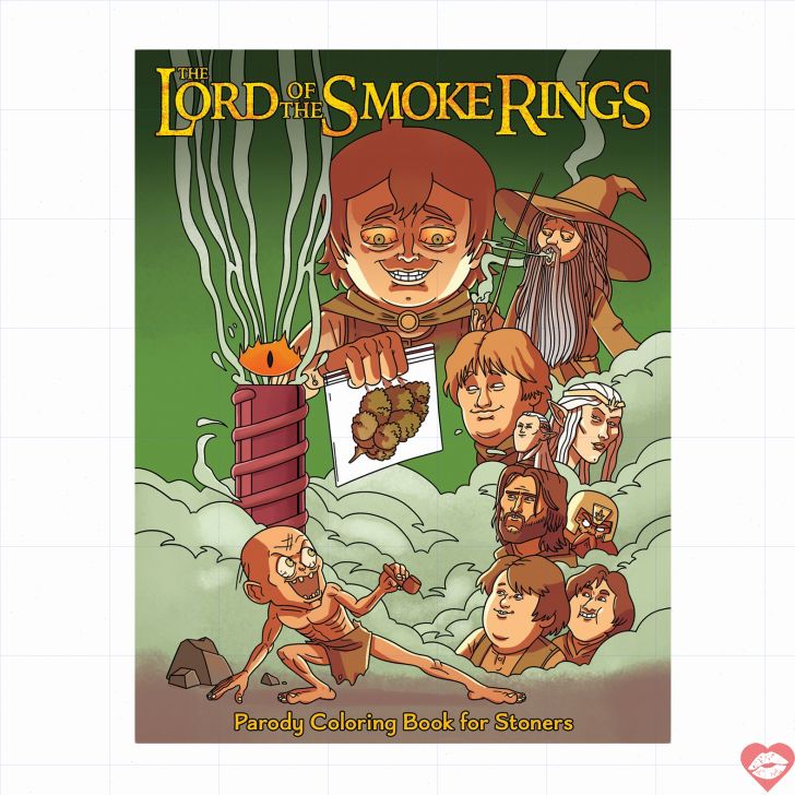 Sách Tô Màu Smoke Rings Parody Hài Hước Chill Trung Địa 