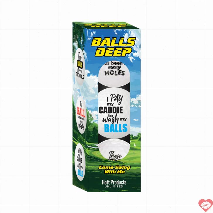 Bóng golf Balls Deep 3pack hài hước 