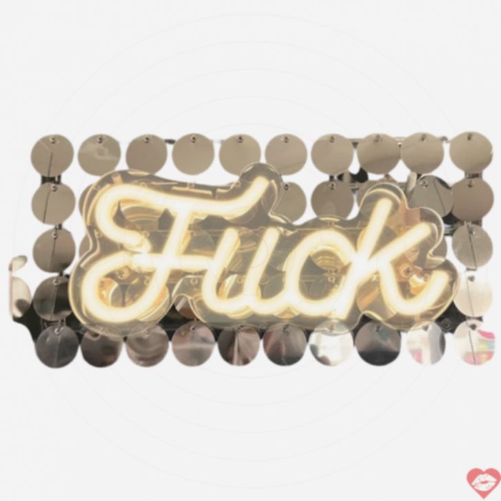 Bảng Neon Fuck LED Chill Decor Phòng Ngủ Hài Hước 
