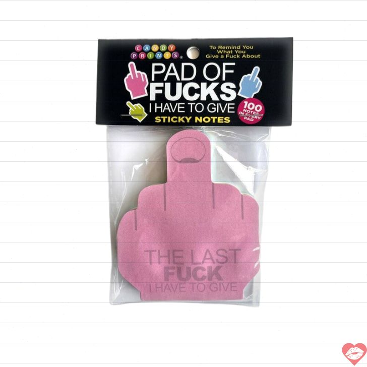 Giấy Note Ngón Giữa Hài Hước Last Fuck 