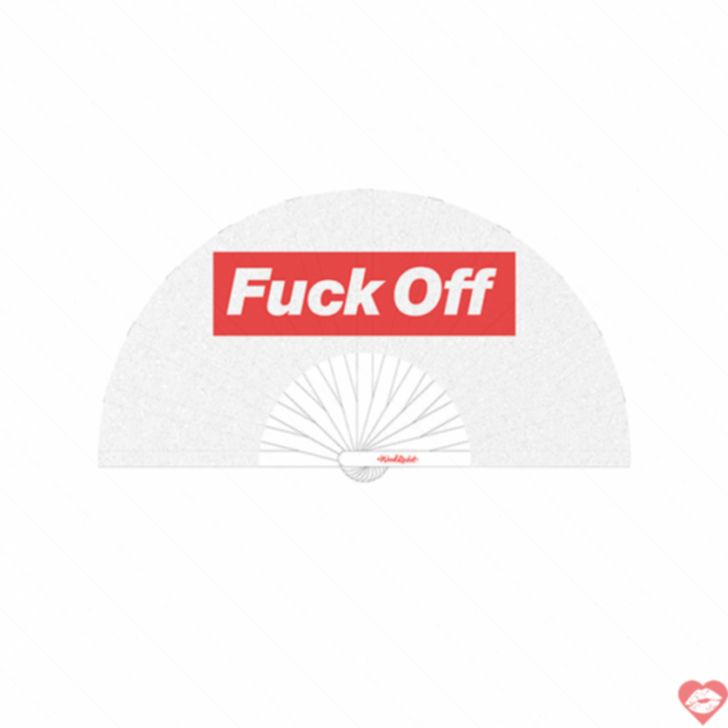 Wood Rocket fuck off quạt gấp tre satin mát lạnh 