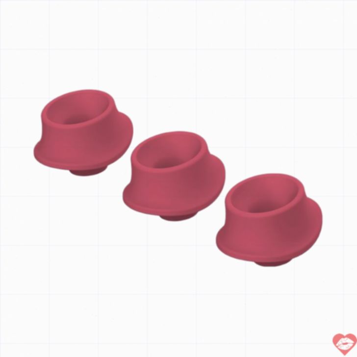 Womanizer Đầu Silicon Lớn 3pcs Đỏ Sang Hot Trend