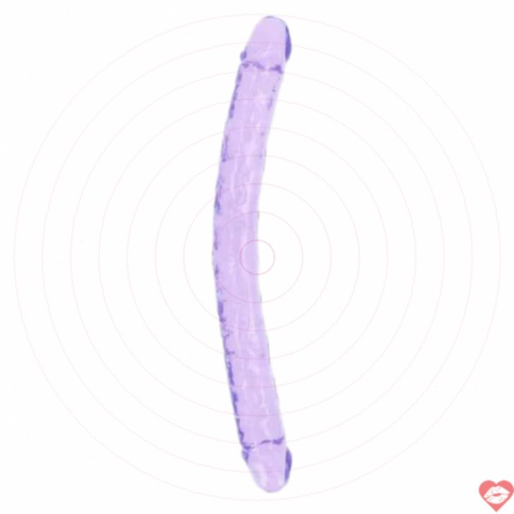 Shots Realrock Double Dildo 45cm Tím Chia Sẻ