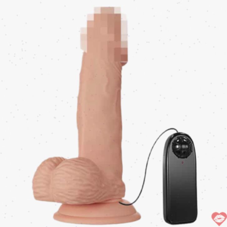 Baile Zebulon dildo da động rung 19.4cm tự nhiên