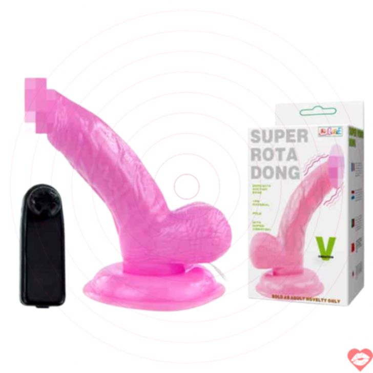 Baile Super Rota Dong 17cm Hồng Vibe Điều Khiển Xa
