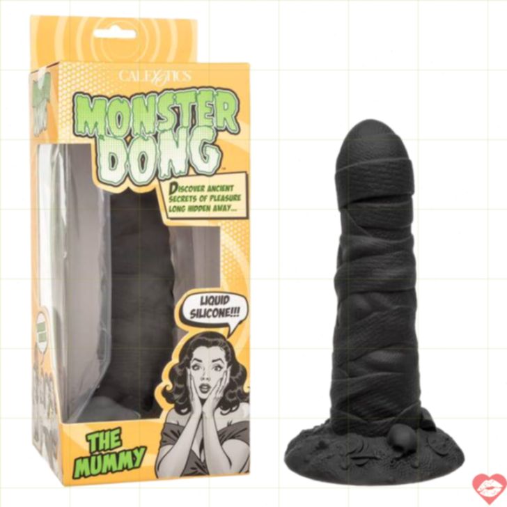 CalExotics Mummy Dildo Đen 18.4cm Quái Vật