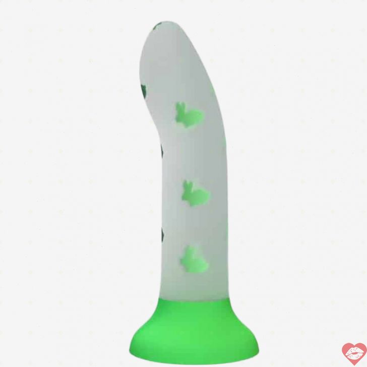 Pretty Love dildo phát sáng xanh 17cm silicon