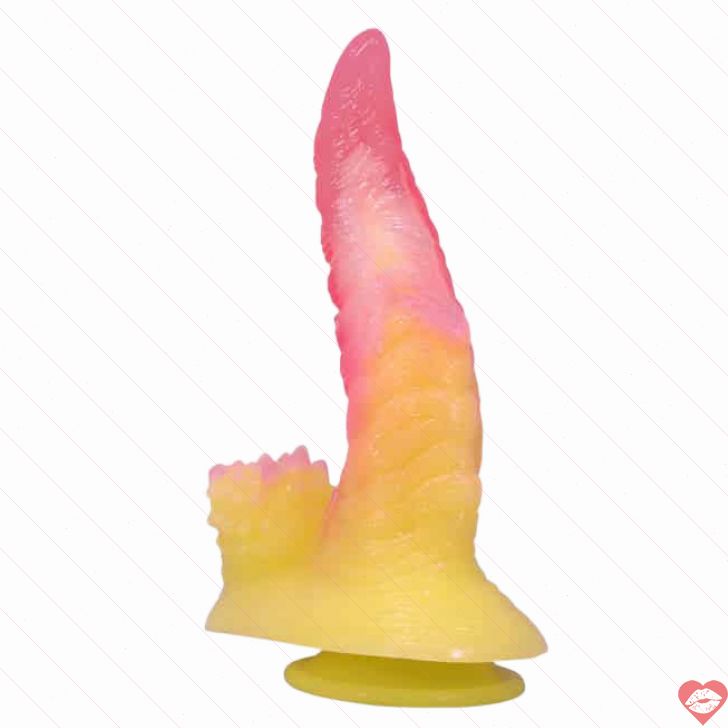 Baile Flame Beast Dildo 22.5cm Hồng Vàng Quái Vật