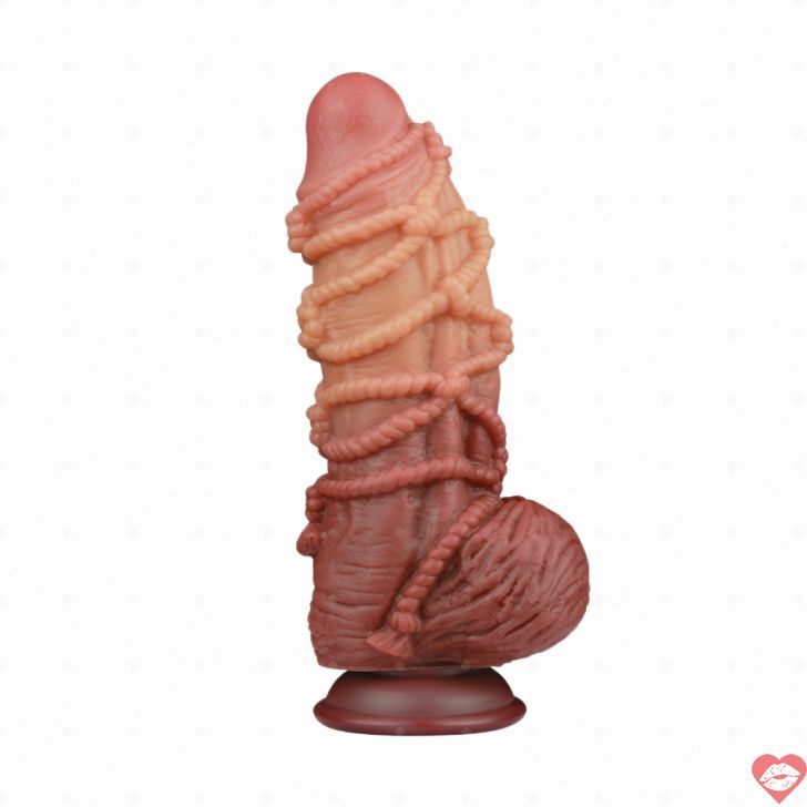 Lovetoy dildo kép buộc dây 24cm silicone kích thích