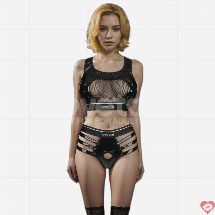 Lovetoy Rebellion Harness Đeo Dildo XS/S Đen