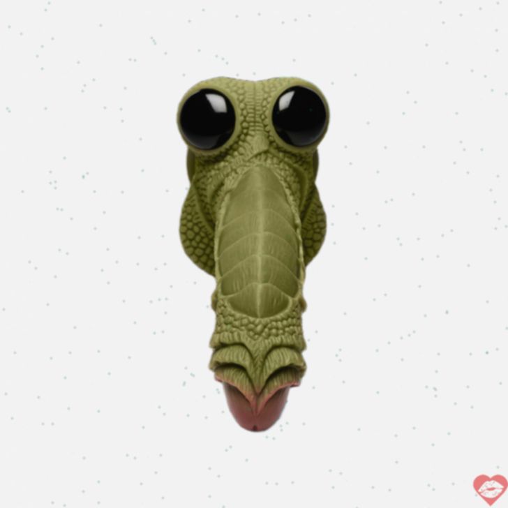 Swamp Monster Dildo Xanh Vảy Silicone 9.4