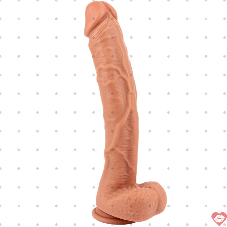 Dildo Khổng Lồ 30cm Siêu Mềm Thật Đường Gân Đỉnh Cao Thỏa