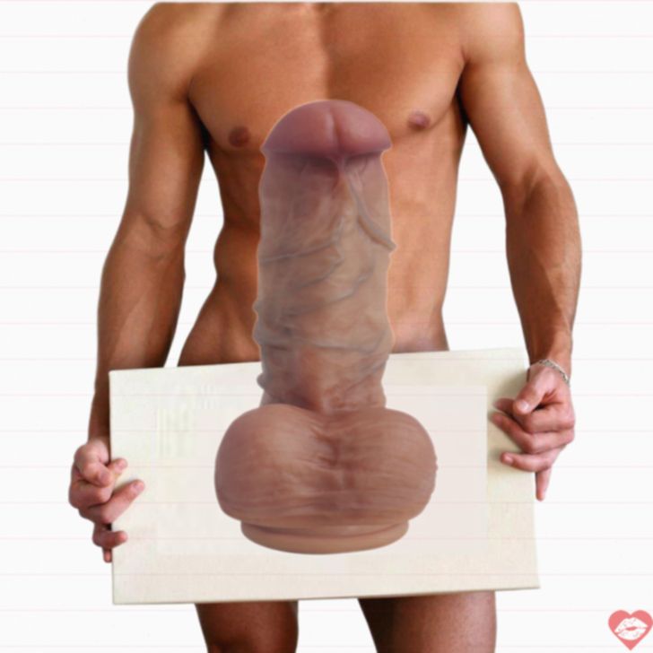 Dildo Real Flesh 20cm Silicone Thật Siêu Mềm