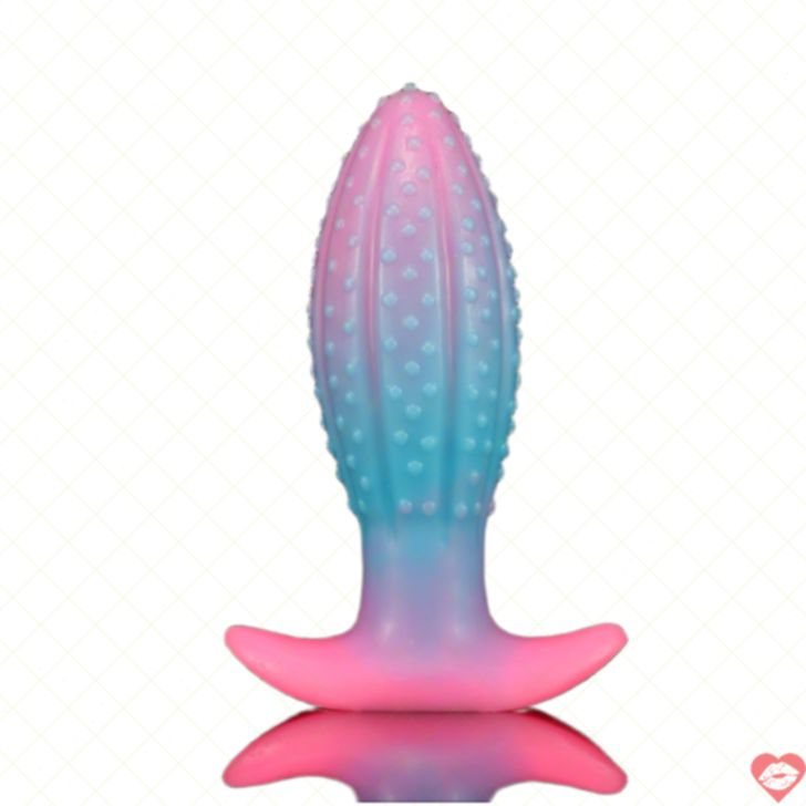 Cactus Glow Anal Dildo Phát Sáng Silicone Vui Nhộn