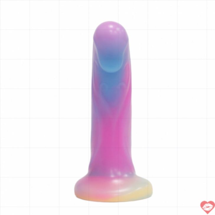 Dildo hậu môn phát sáng 15cm silicone an toàn