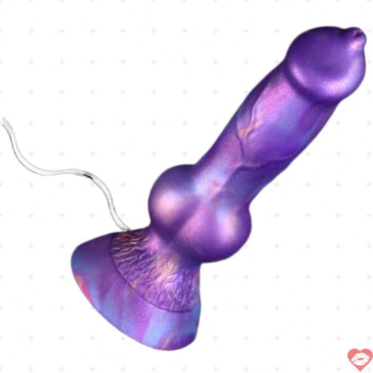 Dildo Dog Knot Tím Bơm Tinh Siêu Fantasy