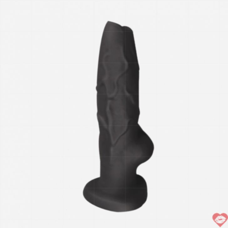 Yunman Wolf Dildo Đen Hút Chân Mềm Mại