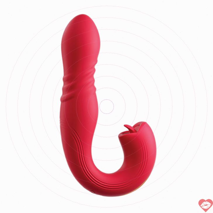 Joi Thrust 2 Rung G-spot Liếm Âm Đạo Tùy Chỉnh Siêu Sướng 