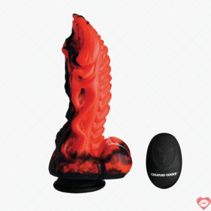 Creature Cocks Dragon Dildo Rung Đỏ Đen Fantasy Cuồng Nhiệt 
