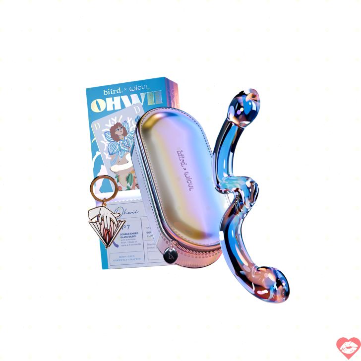 Biird OhWii Dildo Kính Đôi Đầu G/P-Spot Đa Năng Sang Trọng 