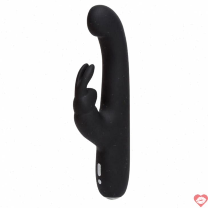 Happy Rabbit Slimline G-spot Đen Sạc Massage Sâu 
