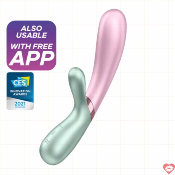 Satisfyer Hot Lover Thỏ Rung Nóng App Điều Khiển Đỉnh 