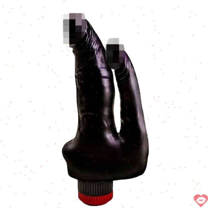 LoveToy DP Rung Đen 17cm Đa Kích Mãnh Liệt 